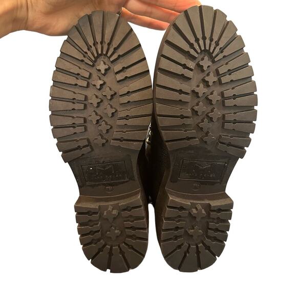 NEW Marc Fisher LTD Black Leather Nairy Hiking Boots, Sz 7M (JJ) - Picture 7 of 8